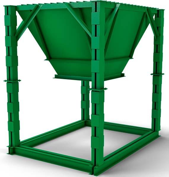 Бункер хранения инертных материалов (песка и щебня)