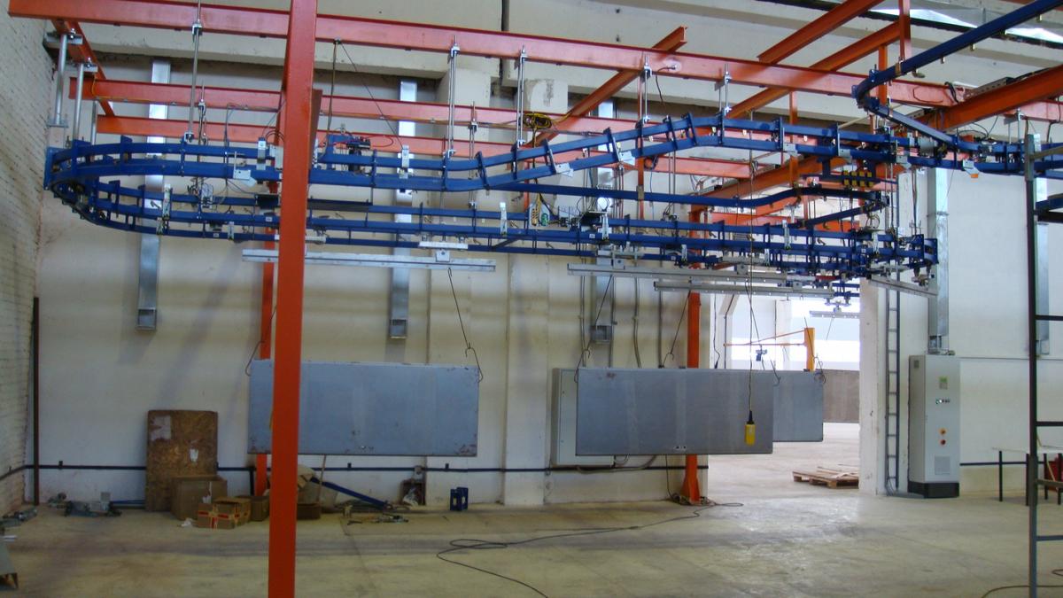 Подвесной толкающий конвейер ПТК